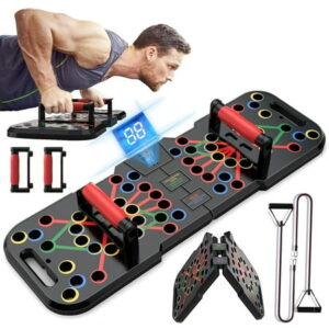 Push Up Board with Smart Count,Multi-Function 60 in 1 Push Up Bar (Foldable & Portable),Push up Handles for Floor,Professional Home Workout Equipment,Gym Equipment Strength Training Equipment for Men