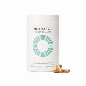 Nutrafol_Women's_Balance_Hair_Growth_Supplements, Ages 45 and Up, Clinically Proven for Visibly Thicker Hair and Scalp Coverage in 3-6 Months, Dermatologist Recommended - 1 Month Supply Refill Pouch