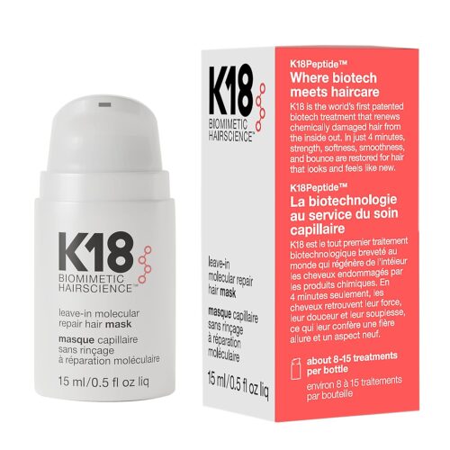 K18 Leave-In Molecular Hair Mask Review for Damaged, Dry Hair Repair