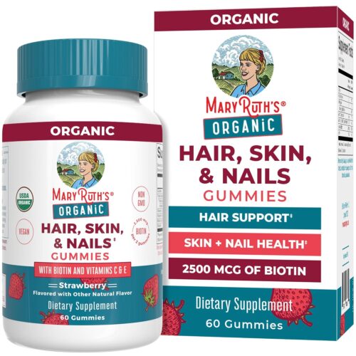 Boost Your Beauty: MaryRuth’s Organic Hair Skin and Nail Vitamins Review – 2500 mcg Biotin Gummies with Vitamin C & E